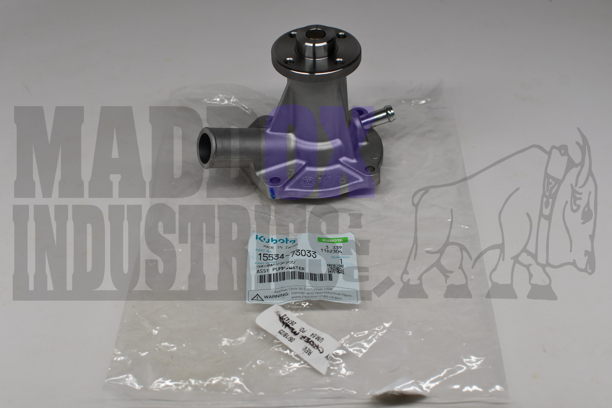 Kubota 15534-73033 Water Pump